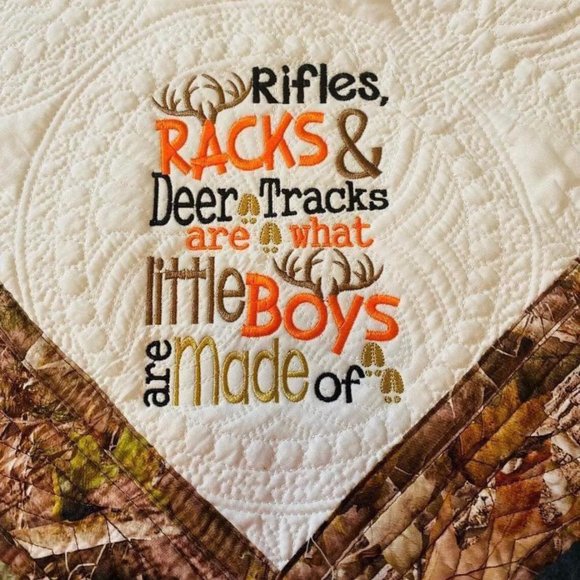 Camo baby quilt 35x46 - Picture 4 of 4